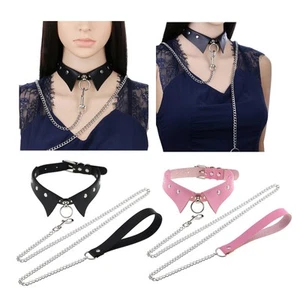 Fashion Punk Collar Choker Jewellery Accessories Gothic Cosplay for Themed Party Bar - Picture 1 of 14