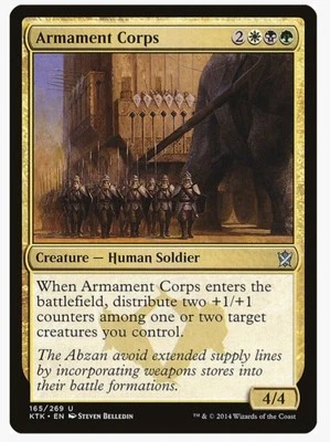 Armament Corps | MTG Khans of Tarkir (KTK) | Abzan +1/+1 Counters EDH Commander  - Image 1 of 4