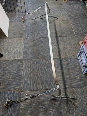 1935-36 Ford Roadster Top Irons-New-Chrome - Image 1 of 4