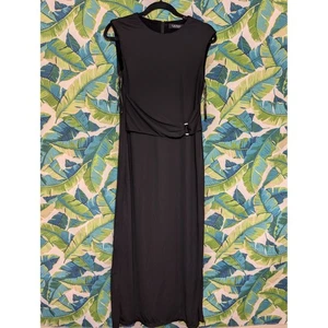 Lauren Ralph Lauren Black Sleeveless Maxi Dress Formal Occasion Size 2 NWT - Picture 1 of 5