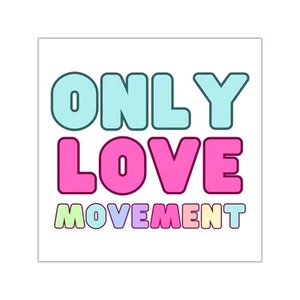 Pegatinas de vinilo OnlyLove cuadradas blancas/pastel - Imagen 1 de 11