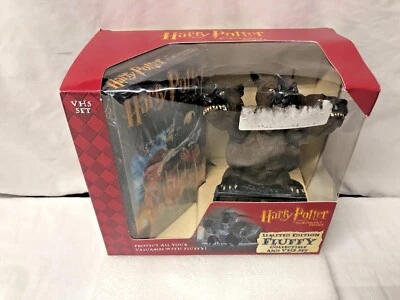 RARE Harry Potter and the Sorcerers Stone LIMITED ED. FLUFFY COLLECTIBLE VHS SET - Image 1 of 4