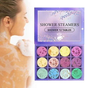 Aromatherapy Shower Steam Fruity 12 Natural Scents Elegant Gifts For Women - Picture 1 of 8