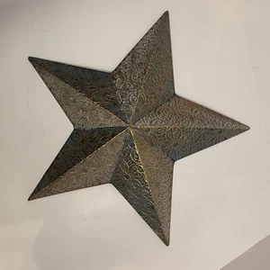 Estrella montada en la pared decoración del hogar rollwork metal - Imagen 1 de 3