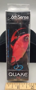 NEW 6th Sense Quake 70 Sinking Lipless Crankbait 70mm 5/8oz Cherry Limeade - Picture 1 of 4