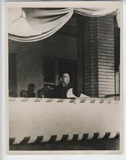 1935 HIROHITO VINTAGE ORIGINAL PHOTO BATTLE OF JAPAN IN NAVAL UNIFORM RARE