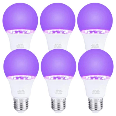 1/10/20x 9W UV Purple LED Light Bulb Black Lights E27 Party Atmosphere Light - Image 1 of 4