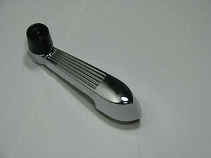 NEW FORD 1956 TRUCK WINDOW CHROME HANDLE W/BLACK KNOB - Picture 1 of 2