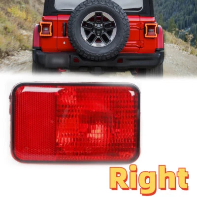 Rear Right Fog Light For Jeep WRANGLER 2007 2008-2018 Brake Tail Reflector Light - Image 1 of 4