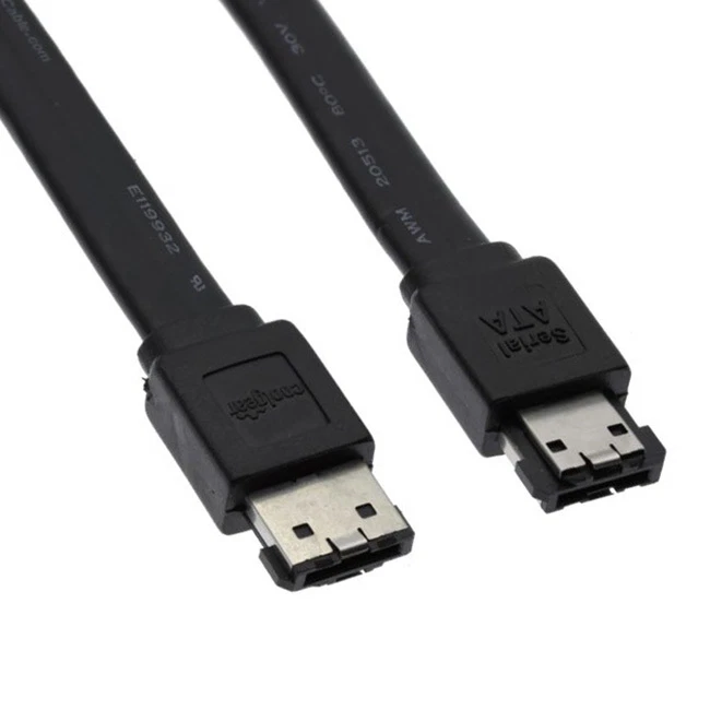6 Ft (2 meter) High Performance eSATA to eSATA 3.0Gbps Shielded Data Cable - Image 1 of 1