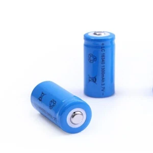 16340 1300mAh 3.7V Li-ion Rechargeable Batteries CR123A For LED Flashlight NEW - Picture 1 of 7