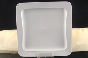 12 xTeller Servierteller Flachteller Porzellan Weiß Gastronomiebedarf 31x31cm - Bild 1 von 1