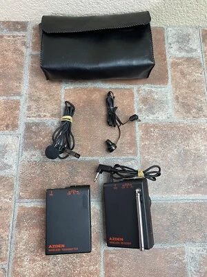 Paquete de transmisor y receptor inalámbrico vintage Azden WM-10 II / WR-10 II Foto 1 de 4