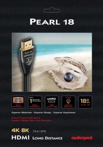 AudioQuest Pearl 18 HDMI Cable - 10 Meter - Brand New - Authorized Dealer - Picture 1 of 5
