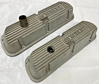 289 302 CS Carol Shelby Aluminio Cubiertas de Válvula 351 Windsor Bajo Capucha Accesorio Foto 1 de 4