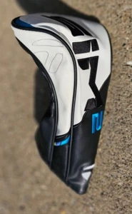 Taylormade Sim 2 Golf Club Driver HeadCover Black White Blue Head Cover  - Picture 1 of 2