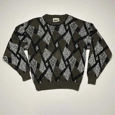 Vintage Le Tigre Size XL Knit Pullover Sweater 90s Grandpa Made In USA Foto 1 de 4