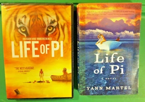 🔥LIFE OF PI🔥 New Sealed DVD & Pre-Owned Paperback Yann Martel Novel FREE SHIP - Picture 1 of 5