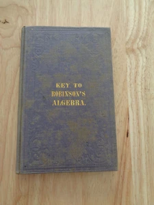 Key to Robinson's Algebra HC 1856 - Imagen 1 de 1