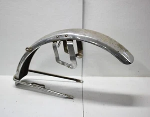1974 Honda CB360 CB 360 Front Fender Mudguard w/ Mounting Bracket & Stay Bar OEM - Picture 1 of 13
