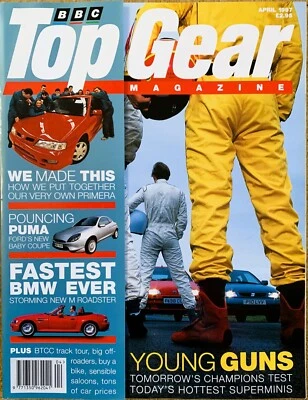TOP GEAR MAGAZINE APR-1997 - Ford Puma, Vectra SRi V6, Clio RSi, Peugeot 106 GTi - Image 1 of 4