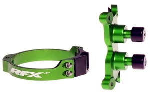 RFX PRO HOLESHOT DEVICE DUAL BUTTON GREEN KAWASAKI KXF250 KXF450 2006 - 2021 - Picture 1 of 1