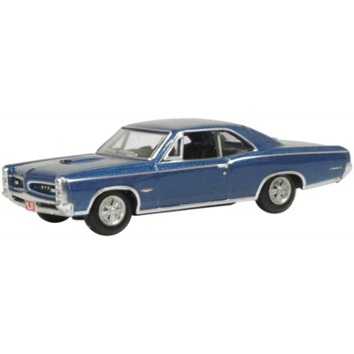 OXFORD DIECAST Oxford 87PG66001 Pontiac GTO 1966 Fontaine Blue 1955 1/87