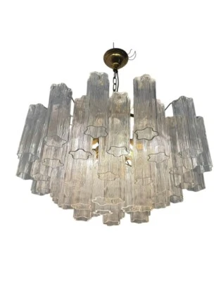 Murano Glass Tronchi Tube Chandelier, 1970s - Image 1 of 4