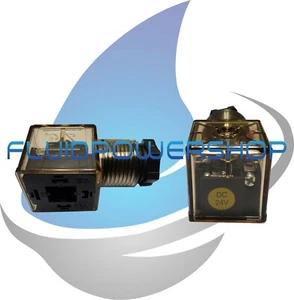 ELETTROVALVOLA CONNETTORE DIN 3 PIN SERIE 2K 977467 977466 AC/DC - Foto 1 di 1