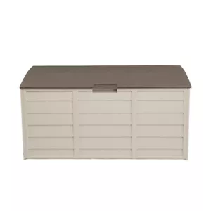 75gal 260L Outdoor Garden Plastic Storage Deck Box Chest Tools Cushions Toys Loc - Picture 1 of 12