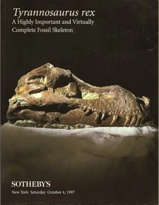 RARE - SOTHEBY’S Tyrannosaurus Rex Skeleton Fossil Auction Catalog 1997  - Picture 1 of 1