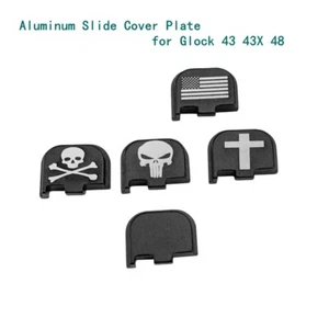 Placa de aluminio táctica cubierta deslizante trasera placa trasera para Glock 43 G43X G48 Gen1-5 - Imagen 1 de 15