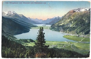 Postcard Silvaplaner Silersee Vom Hahnensee Aus Grisons Switzerland Vintage - Picture 1 of 2