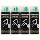 4X Canbrush C017 Candy Green Spray Paint All Purpose Metal Wood Plastic 400Ml