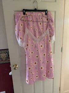 Rosegal Nightie Set NWT 2X Daisies Valentines Day - Picture 1 of 6