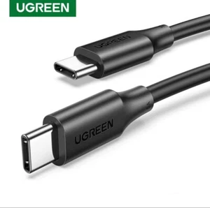 UGREEN USB-C to USB-C Cable 60W 3A Fast Charging PD 2.0 Type-C Charger Cable 1m - Picture 1 of 6
