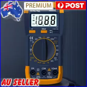 A830L Digital Multimeter Volt Current Tester LCD Manual Range Electrician Tools - Picture 1 of 21