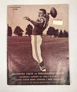 Philadelphia Eagles vs. Baltimore Colts 1966 Program with Newspaper Clippings - Picture 1 of 12