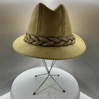 Stetson Fidora vintage con ribete con cordón talla 7 1/4 Foto 1 de 4