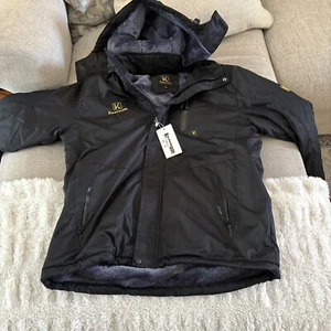 Keevoom Men's Waterproof Ski Jacket Size Medium Winter Warm Snow Windproof New - Picture 1 of 4