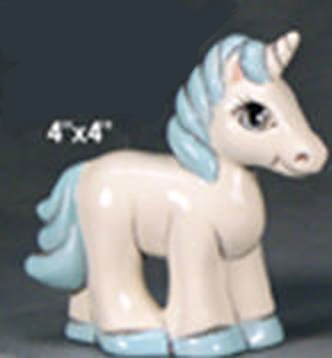  Ceramic Bisque~~ Ready to Paint~~ Unicorn 4" tall x 4" long ~~Free Shipping  - Image 1 of 1