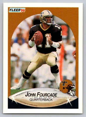 1990 Fleer #186 John Fourcade Rookie $$$ - Image 1 of 2