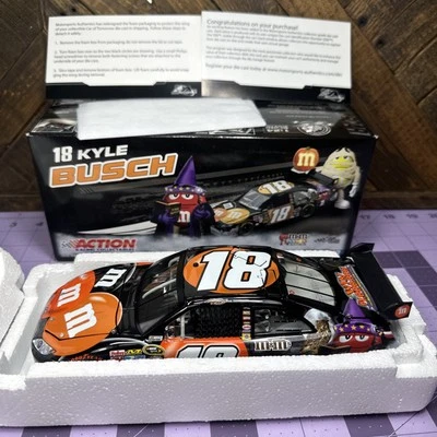 #18 Kyle Busch M&M's Halloween 2009 Camry 1 of 888 1:24 Scale Stock Car with Box - Image 1 of 4