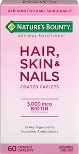 Nature's Bounty Optimal Solutions Hair, Skin & Nails 60 Count (Pack of 1) - Picture 1 of 6