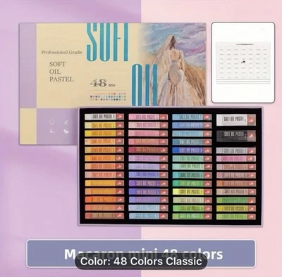 48 color soft oil pastels NEW Shipping Included - Image 1 of 2