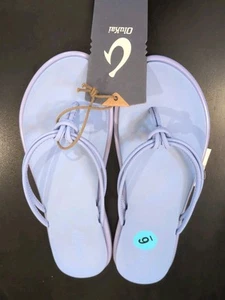 Olukai Aka Sandals US SZ 6 Cloud Blue Womens NEW NO BOX Knotted Thong Sandal - Picture 1 of 4