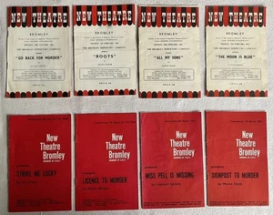Collectable Vintage Joblot/Bundle Of 8x “New Theatre” Bromley, Programmes 1960s - Picture 1 of 22