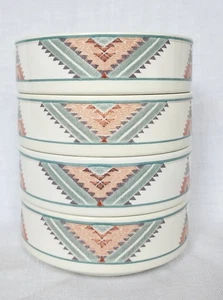 Mikasa Intaglio Santa Fe CAC24 Fruit or Dessert Bowls Set of 4 Mint - Picture 1 of 3