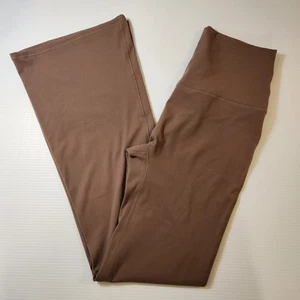 Pantalones de Yoga Kittenish de Jessie James Decker Cintura Alta Pierna Ancha Marrón Talla L - Imagen 1 de 8