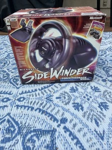 Vintage Microsoft Side Winder Force Feedback Wheel Pedale Monster Truck Madness 2 - Bild 1 von 14